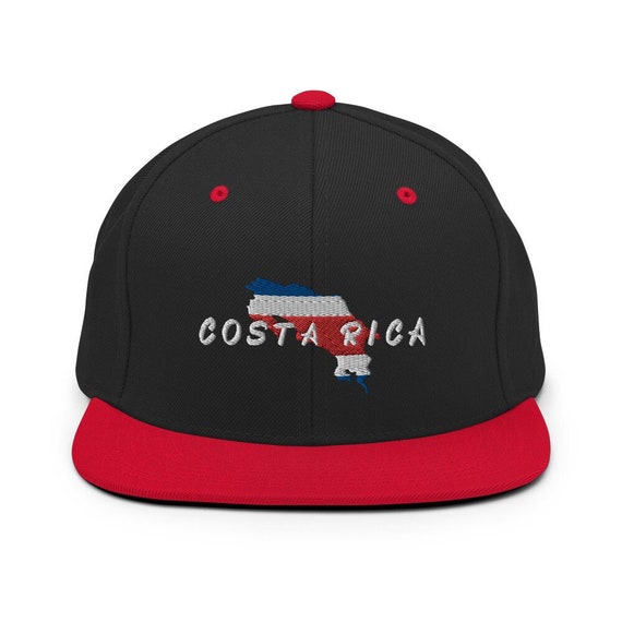 Costa Rica Hat, Embroidered Costa Rica Cap, Costa Rican National Flag  Snapback Baseball Hat 
