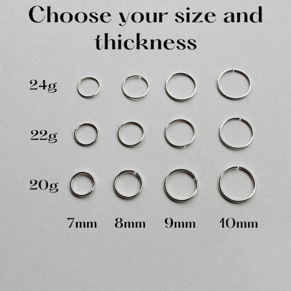 Anello Naso Oro Aperto &empty; 8 O 10 Mm - Piercing