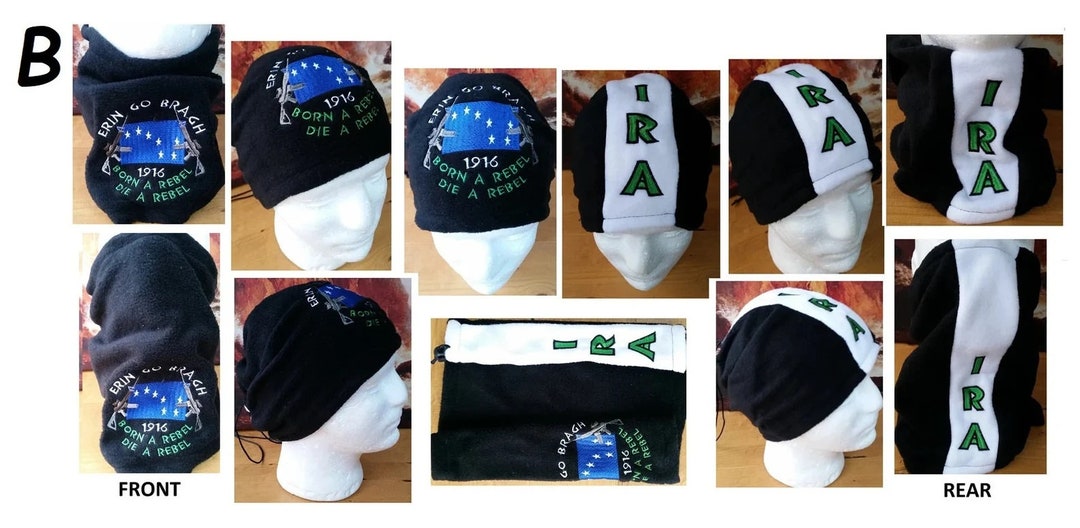 3x Celtic IRA Irish Republican Army Embroidered Front & Back Etsy