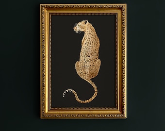 Leopard Home Decor Wall Art Print A5 A4 A3