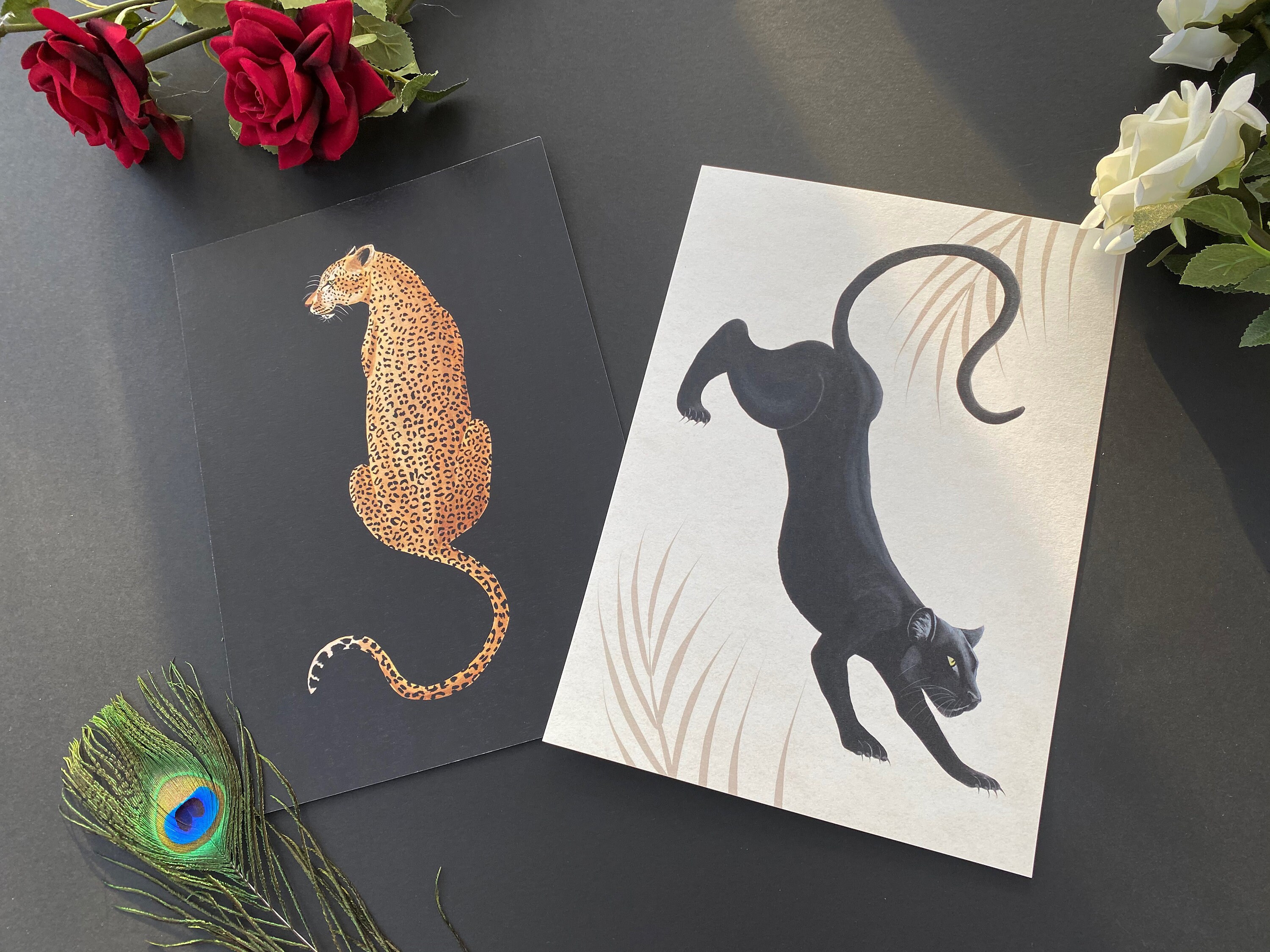 Leopard Home Decor Wall Art Print A4 A3 Etsy