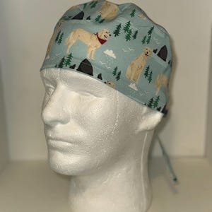Golden Retriever Canon Beach Scrub Hat, Unisex Surgical Cap