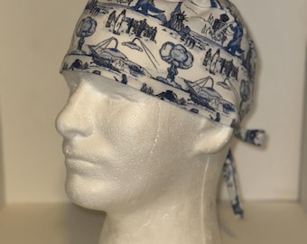 Invasion Unisex Scrub Hat, Surgical Cap Nursing Hat, Scrub Cap