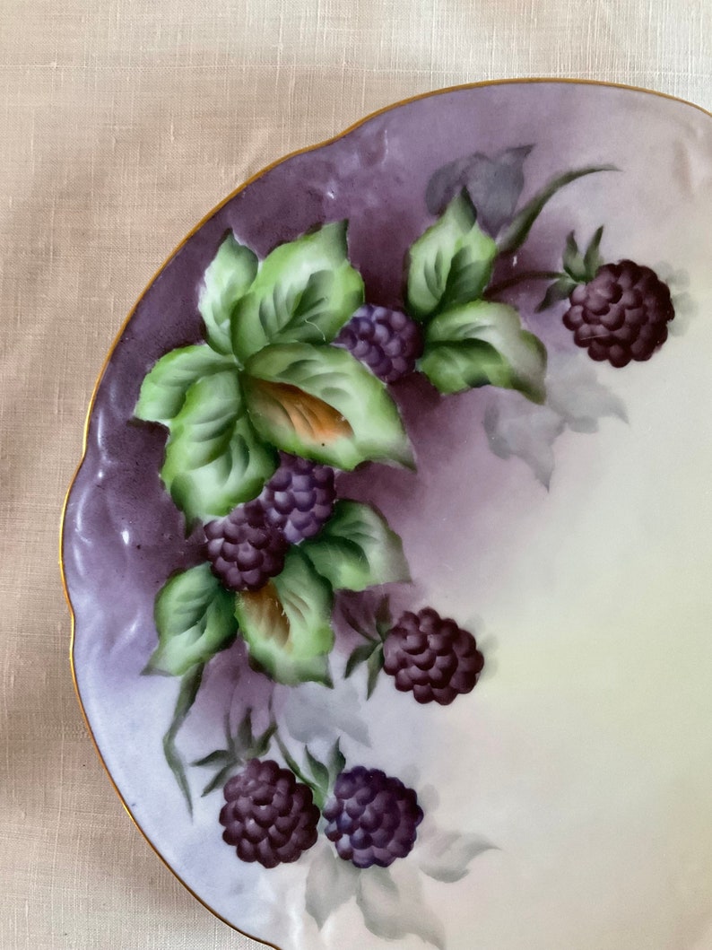 Hand Painted Plate Etsy