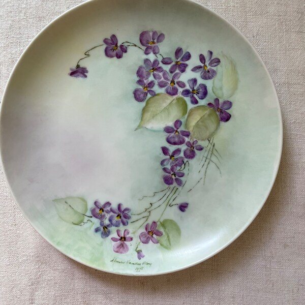 Hand Painted Plate Etsy