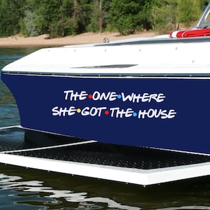 Boot | Jetskistickers voor registratienummer of bootnaam | Op maat gemaakte Lake Life Ontwerpen