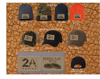 TRAP SHOOTING Embroidery Embroidered Beanie Skull Cap Hat TRAP SHOOTING Embroidery Embroidered Beanie Skull Cap Hat