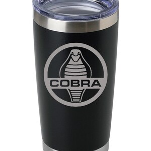 1966 Cobra LOGO  Laser Engraved Stainless Steel Tumbler | Insulated  20 oz  | Travel Mug | Custom-made | Muscle Car | Fast Shipping
