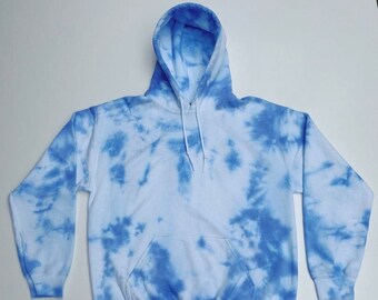 tie dye sweater blue