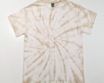 tie dye tan shirt