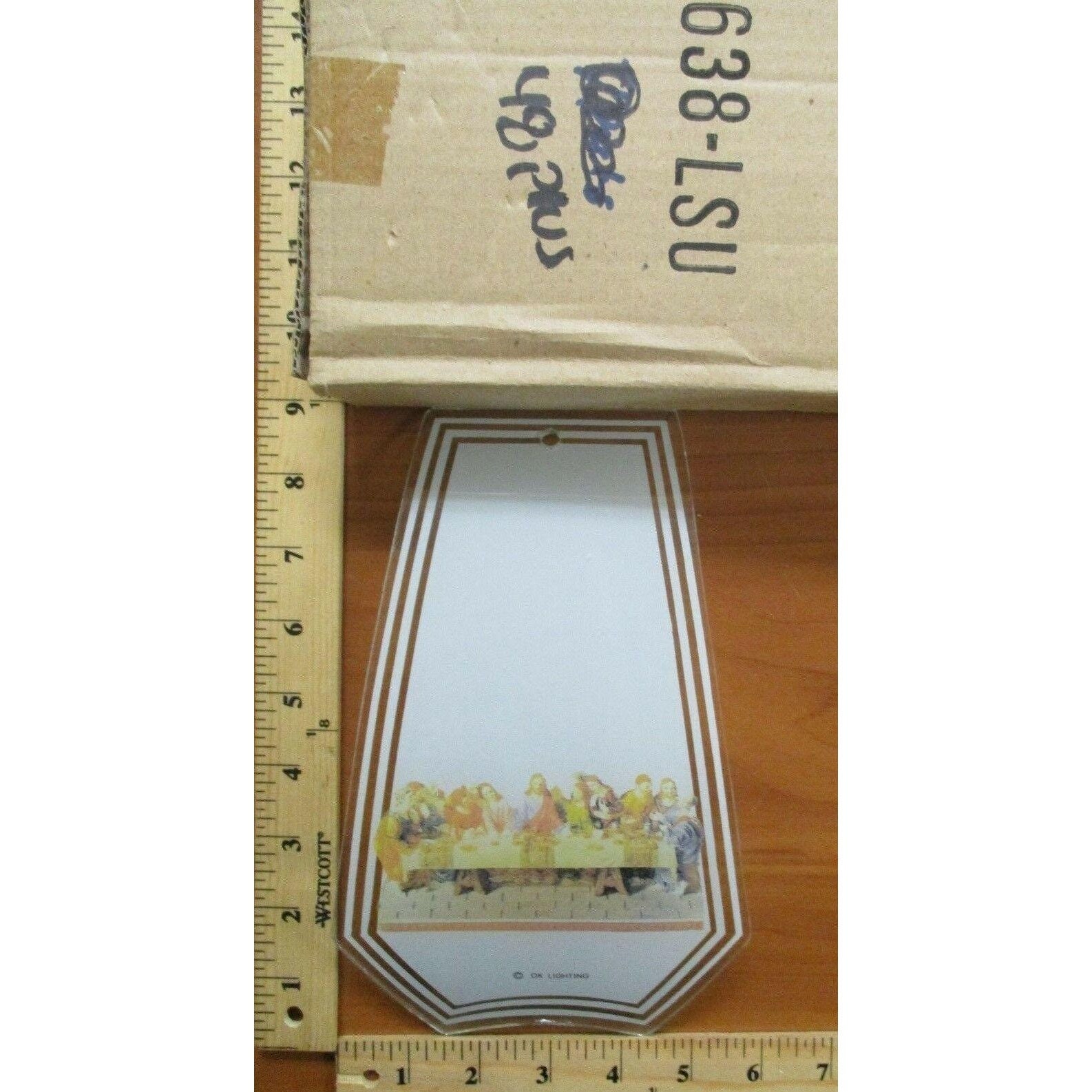 Ok Touch Lamp Replacement Glass Panel Last Supper Jesus Etsy