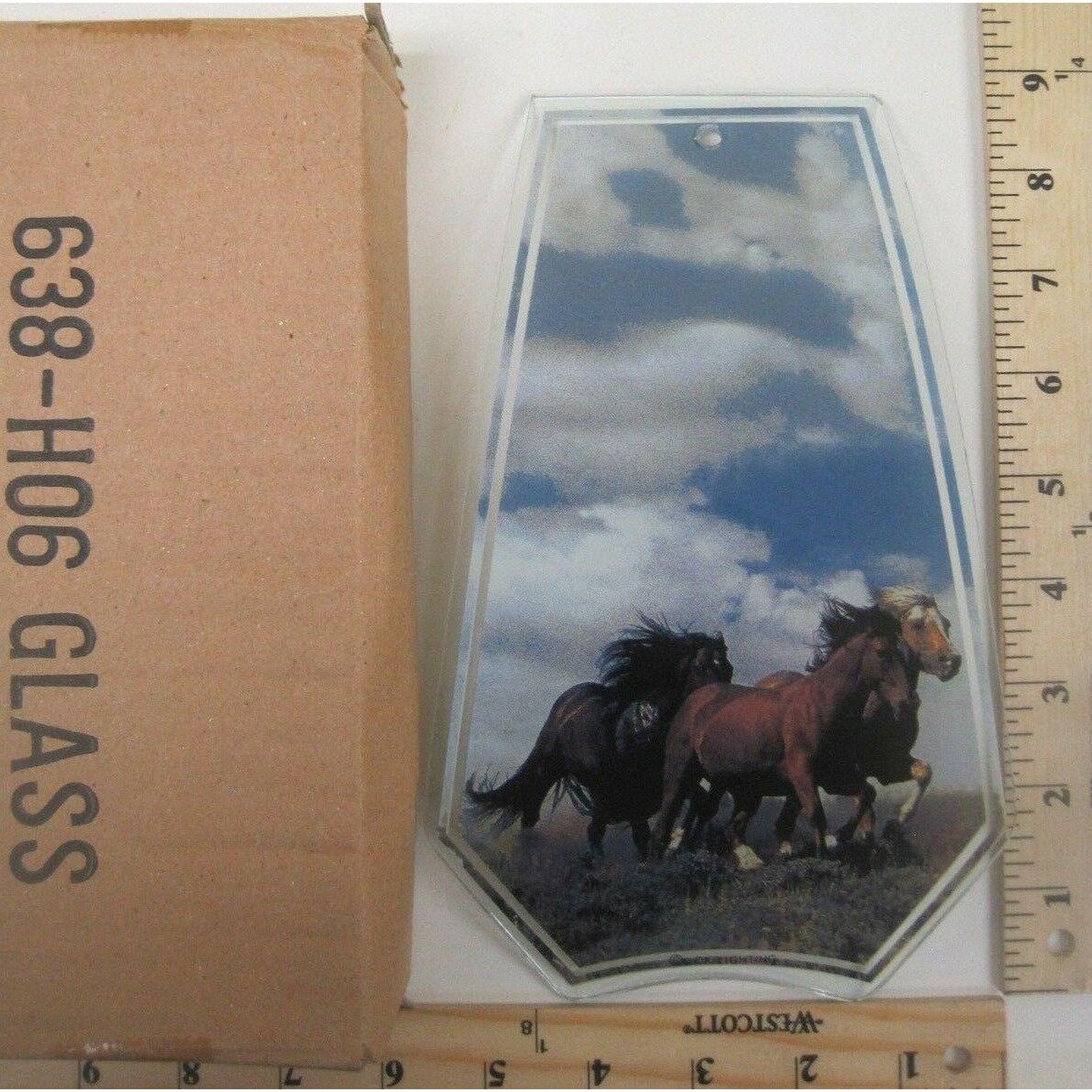 Ok Touch Lamp Replacement Glass Panel Wild Horse's Running Etsy Canada