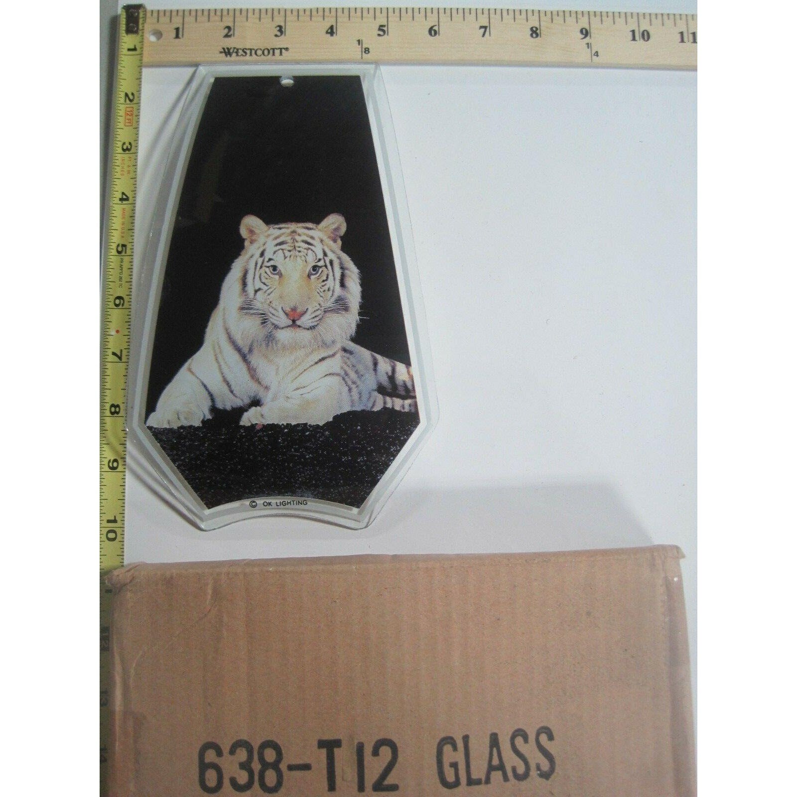 Ok Touch Lamp Replacement Glass Panel White Bengal Tiger Etsy