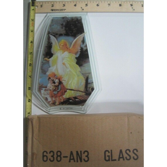 Ok Touch Lamp Replacement Glass Panel Angel With Children Etsy