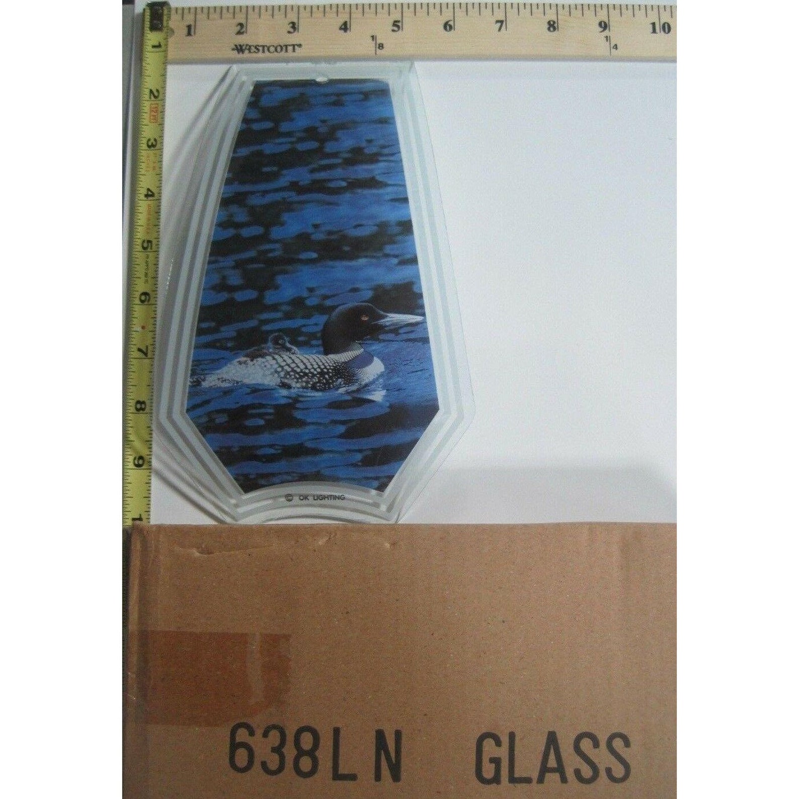 Ok Touch Lamp Replacement Glass Panel Loon In Water 638LN Etsy