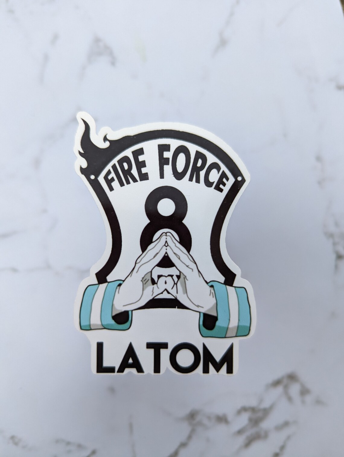 Latom Sticker Anime Sticker Fire Force Sticker Manga - Etsy