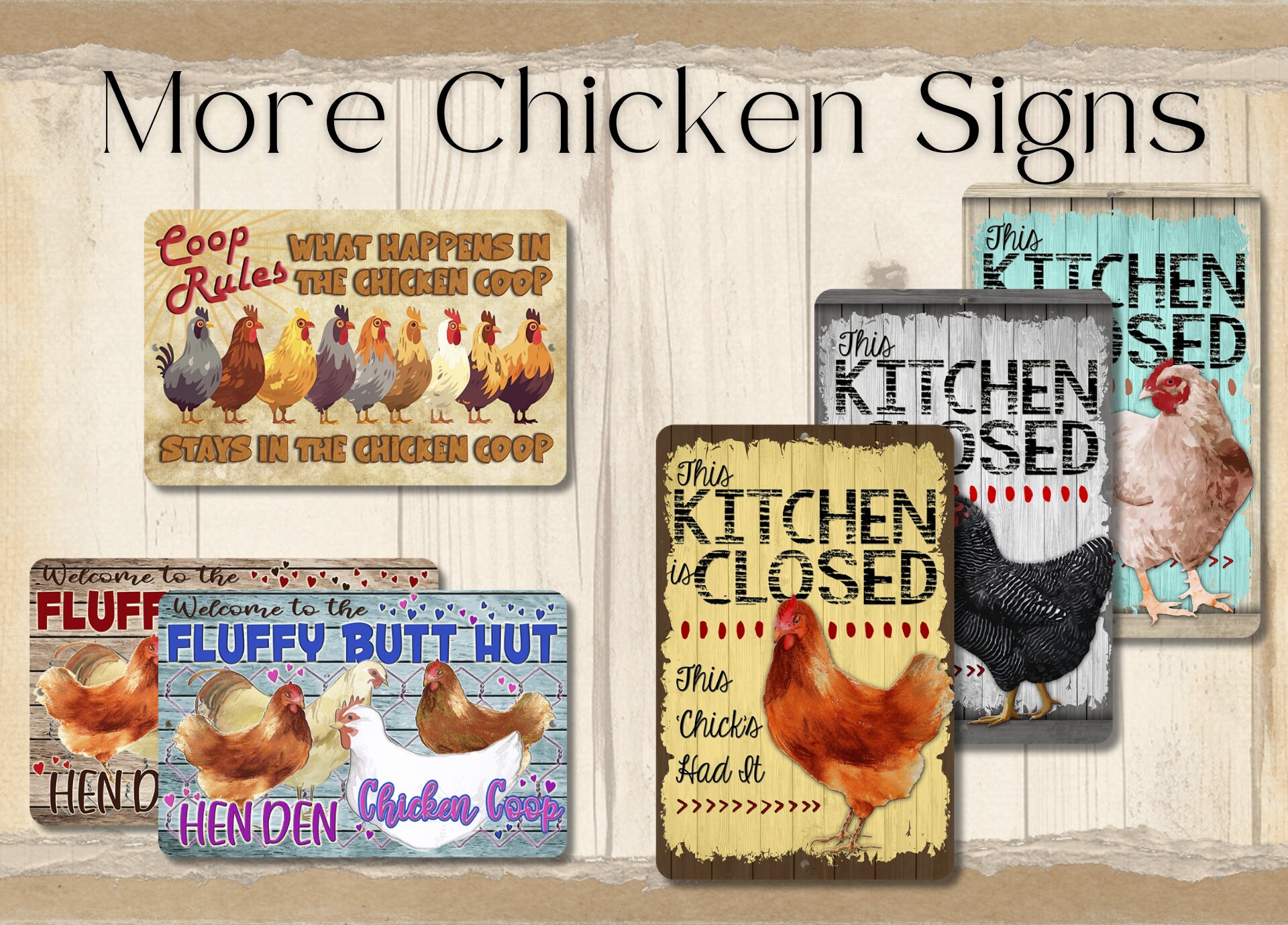 Chicken Coop Sign, Chicken Mama Gift, Barnyard Metal Sign, Outdoor Tin ...
