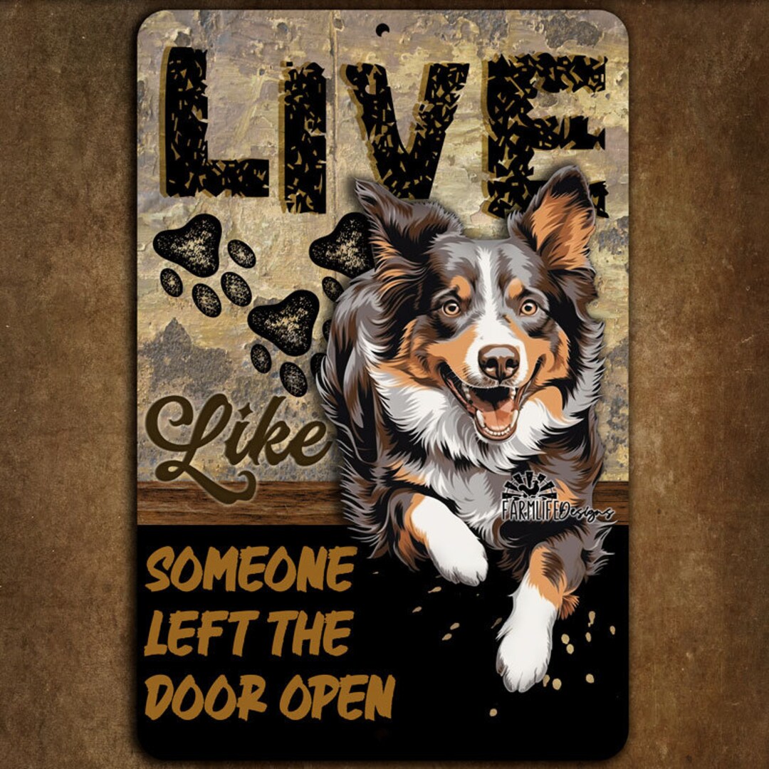 Targa In Metallo Vintage Con Scritta 'Live Like Someone Left The Gate