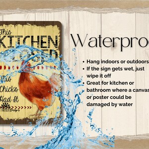 Funny Chicken Kitchen Closed Sign, Chicken Mom Gift, Kitchen Chicken ...