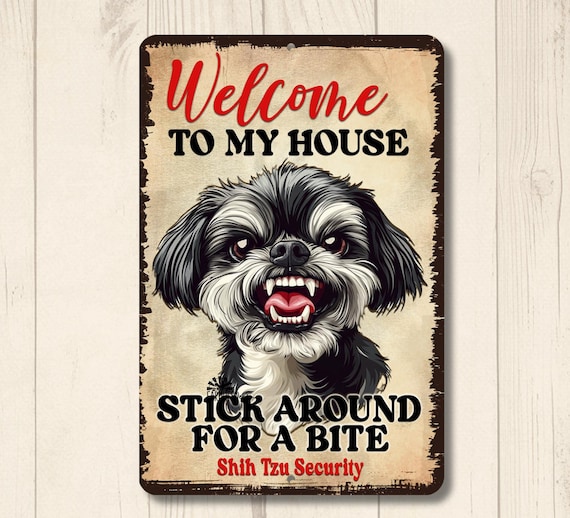 AZOLID Segni in metallo Retro Shih Tzu Cane Bagno Sapone Società Targa in latta Casa Cucina Bar Farmhouse Ranch Cafe Club Grotta Decorazione Della Parete 30X20CM