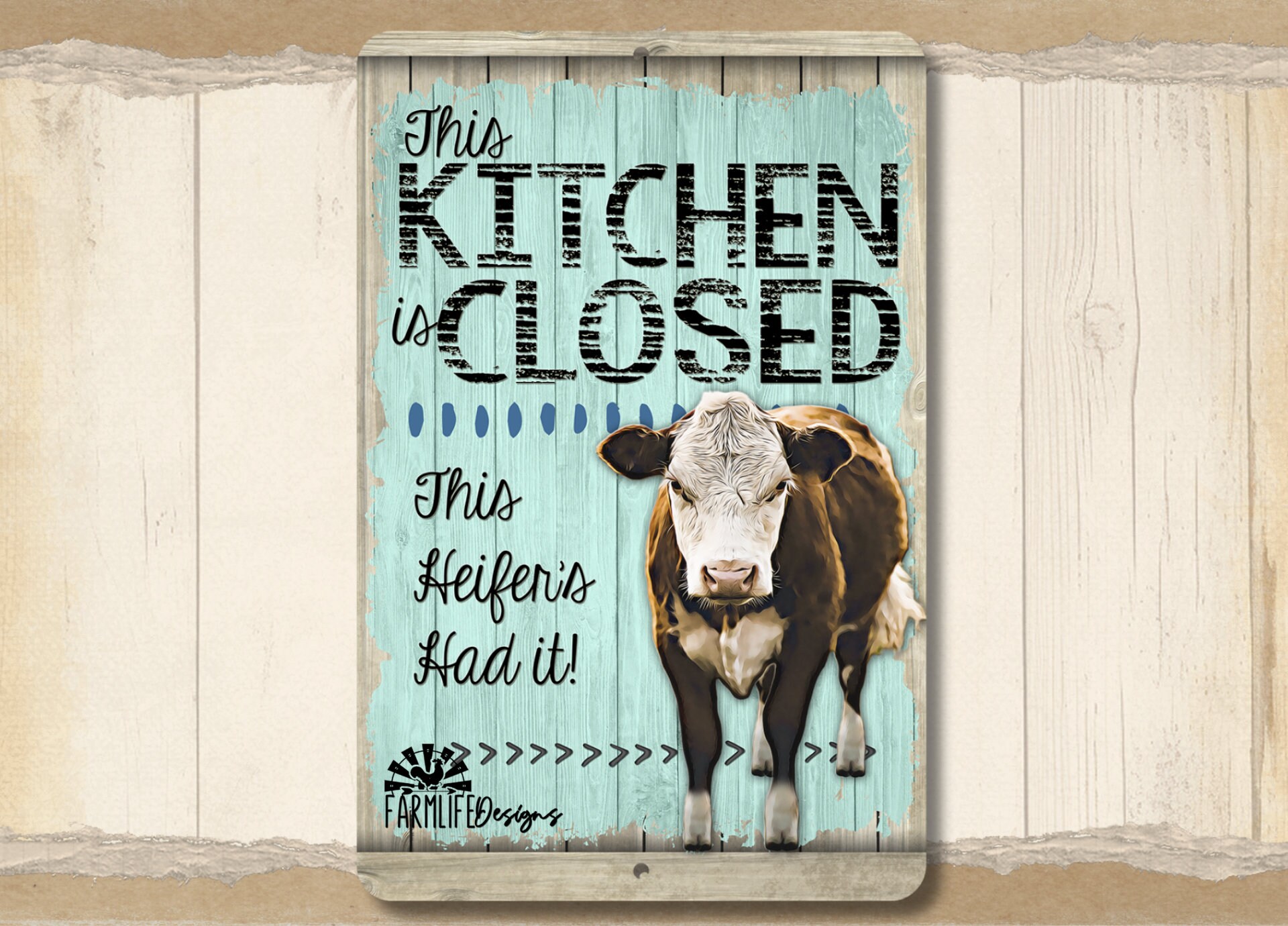 Mamaw's Kitchen Wood Sign - Rustic Farmhouse Hanging Plaque, 10x8 Inch Home Decor Gift