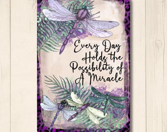 Dragonfly Lover Gift, Be Strong and Courageous Joshua 1:9