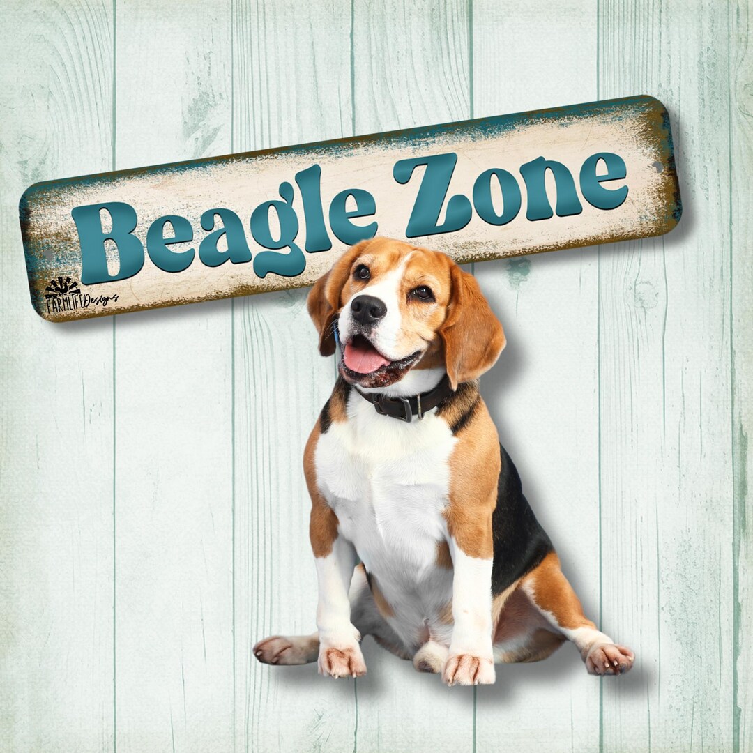 Beagle Sign, Gift for Mom, Metal Tin Wall Art, Gift for Dad, Indoor ...