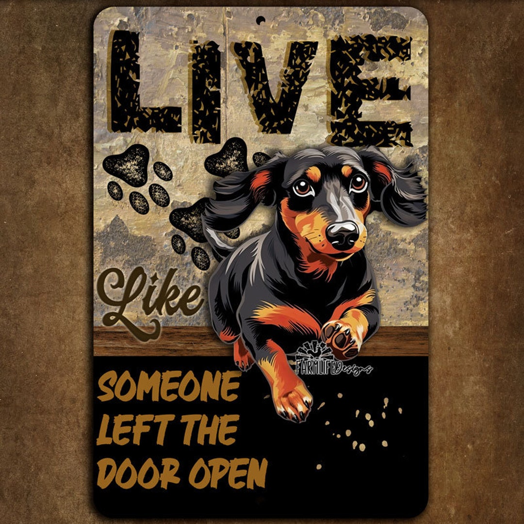 Nuboxx Targa in metallo con scritta Live Like Someone Left The Gate