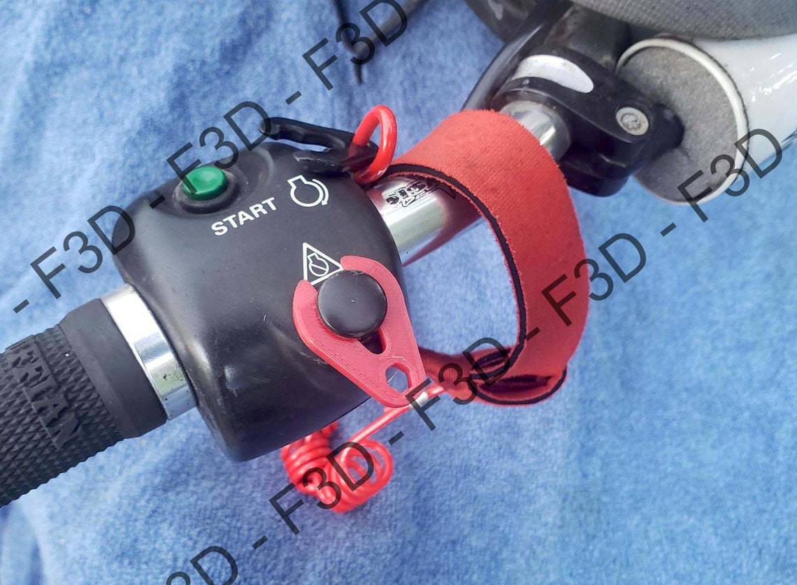 7 Custom 3D Printed PWC Jet Ski Waverunner Spare Key Stop Switch Safety