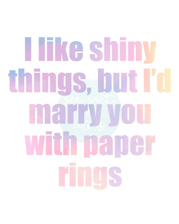 Lover Printable Poster Paper Rings Taylor Swift Wall Art Etsy