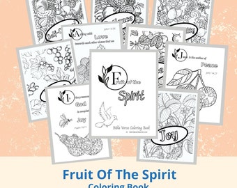 Coloring pages for adults | Christian coloring pages |Bible verse coloring pages |Fruit Of The Spirit |Love like Jesus |Coloring book PDF |