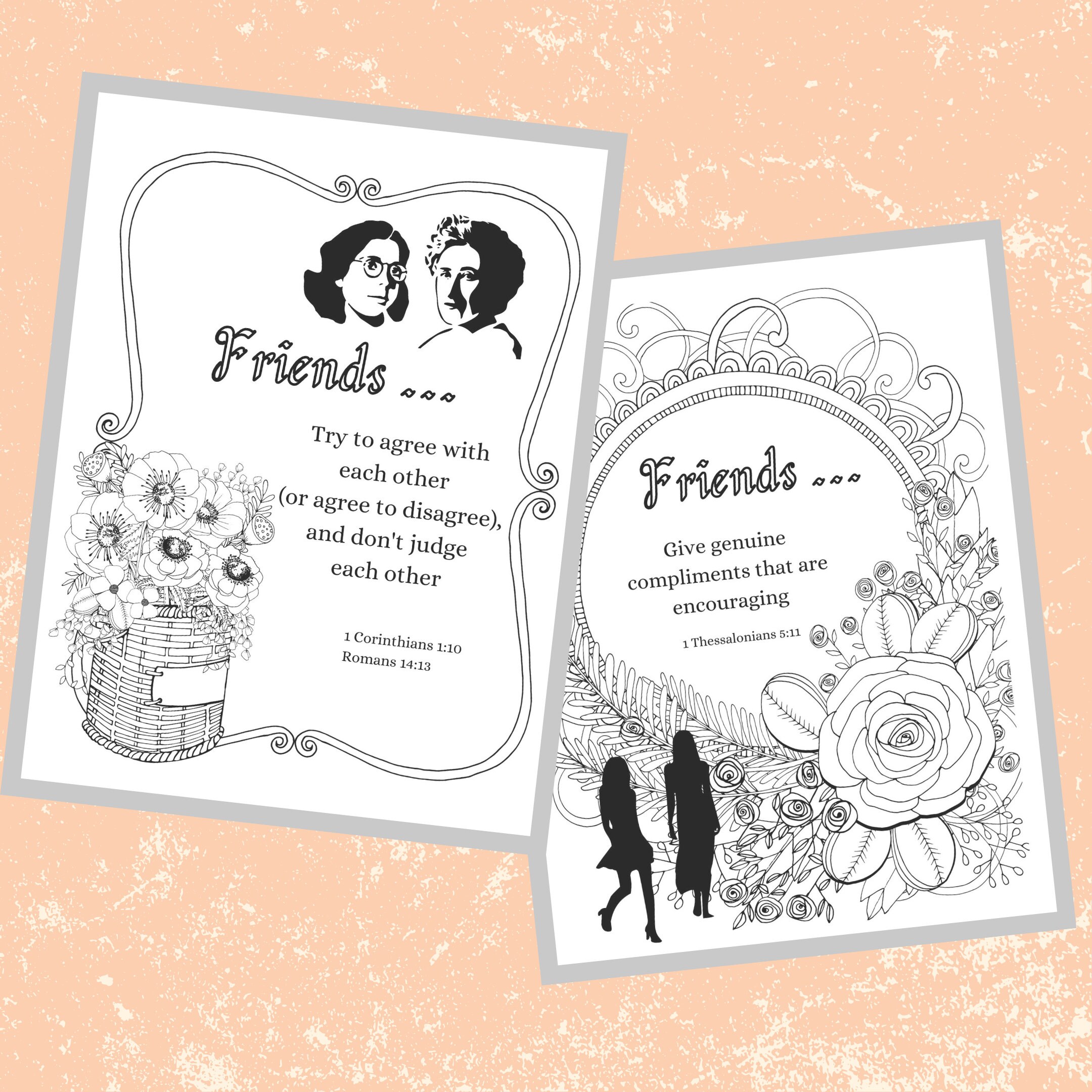Coloring Pages for Adults Christian Coloring Pages best Friends bible
