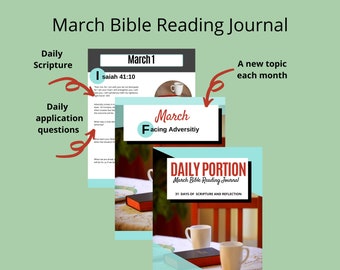 Plan de lectura bíblica /Lectura diaria de la Biblia /Estudio bíblico /Guía de estudio bíblico /Adversidad /Descarga PDF /Diario de estudio bíblico /Diario de fe /