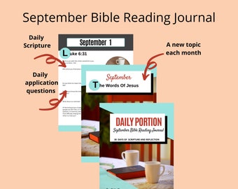 Plan de lectura bíblica / Lectura diaria de la Biblia / Estudio bíblico /Guía de estudio bíblico /Descarga PDF / Diario de estudio bíblico /Palabras de Jesús /Diario de fe