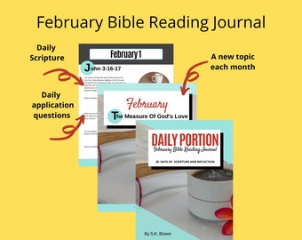 Bible Reading Plan |Daily Bible Reading |Bible Study |Bible Study Guide |Gods love |PDF download |Bible Study Journal |Faith Journal |