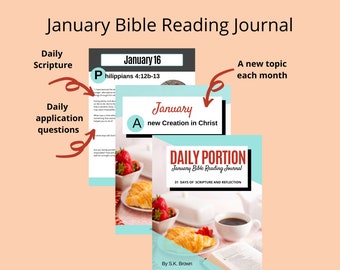 Bible Reading Plan |Daily Bible Reading |Bible Study |Bible Study Guide |New Life |PDF download |Bible Study Journal |Faith Journal |