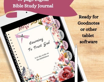 Trusting God Bible Study Guide | Faithfulness | Digital Bible Journal | Bible Study | Goodnotes Journal