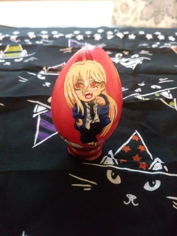 The Chainsaw Man Power Waifu Egg. Etsy Hong Kong