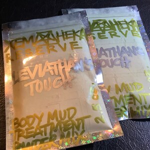 XemHeka Reserve Leviathan’s Touch Body Mud Treatment Powder Mix, 2.5 & 2.6 oz. bags handmade handcrafted original first batch