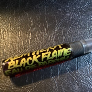 XemHeka Black Flame Eau De Parfum, 10 ml (1/3 oz.) spray atomizer handcrafted perfume handmade alchemy sorcery scent