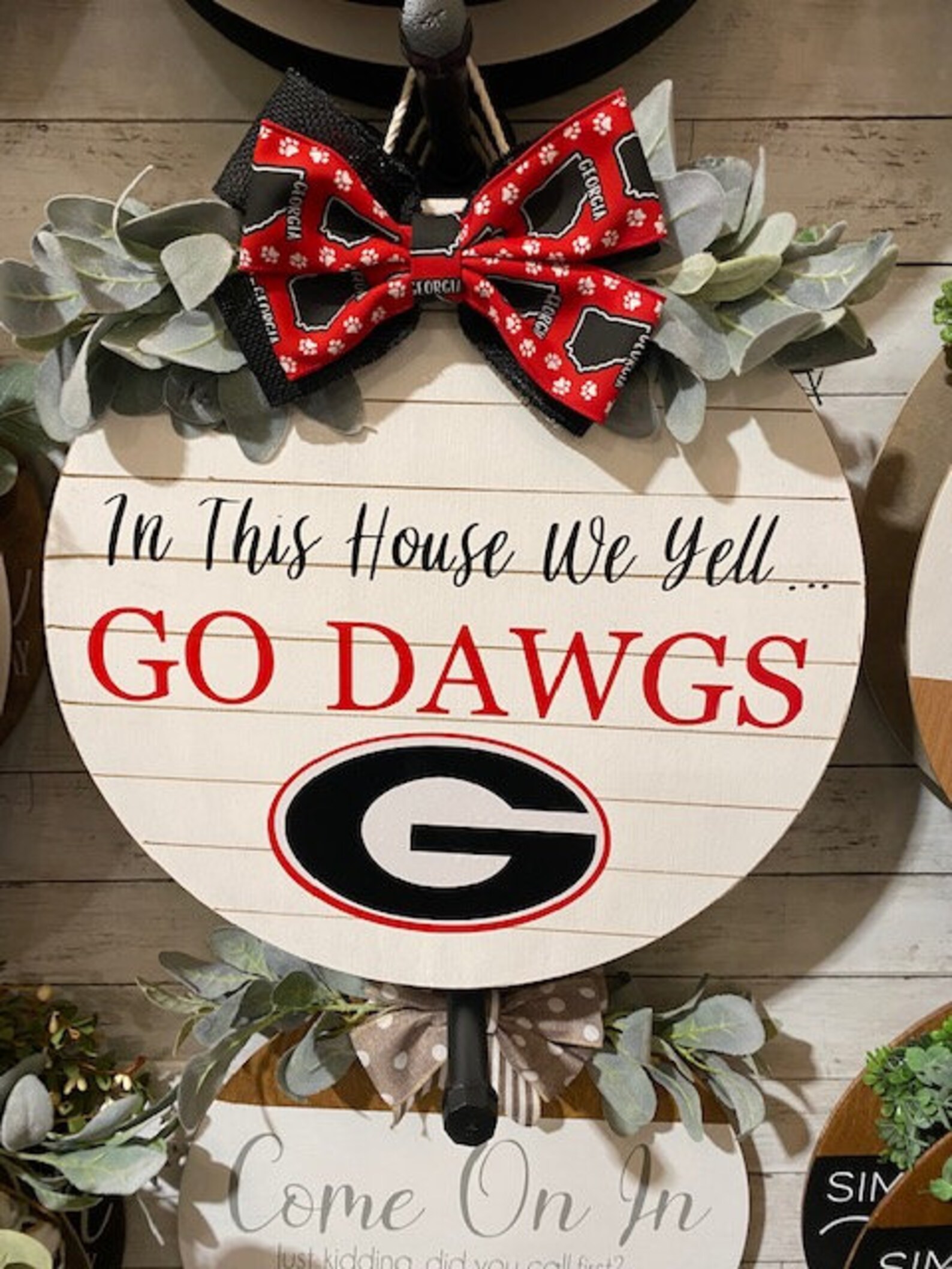 Door Hanger Front Door Decor Door Wreath Home Decor GA Etsy