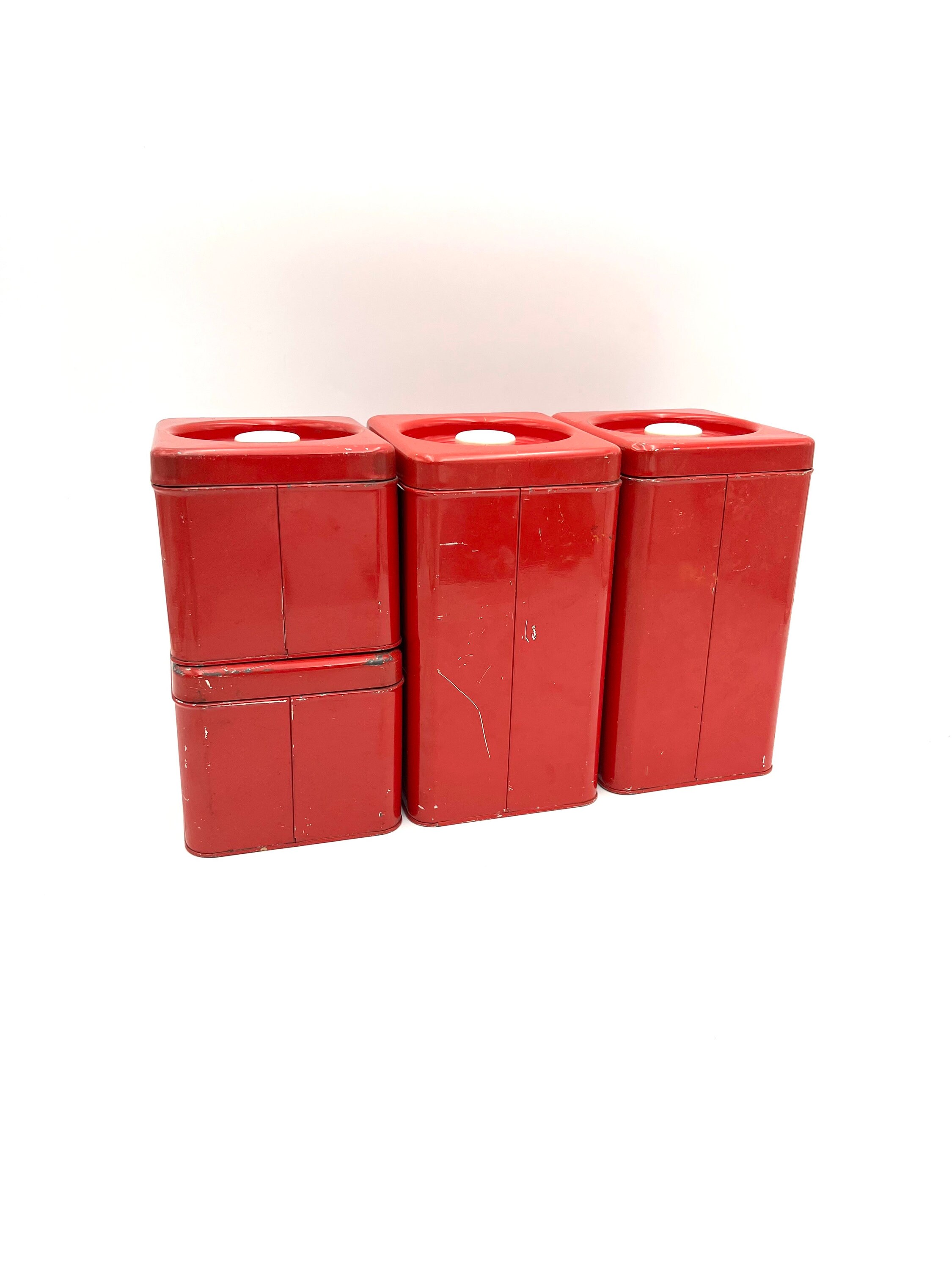 Vintage Beautyware by Lincoln Kitchen Tin Set Etsy