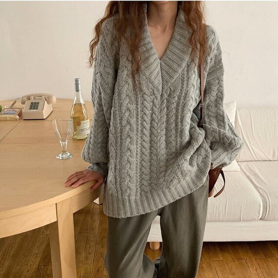 weiße oversize pullover
