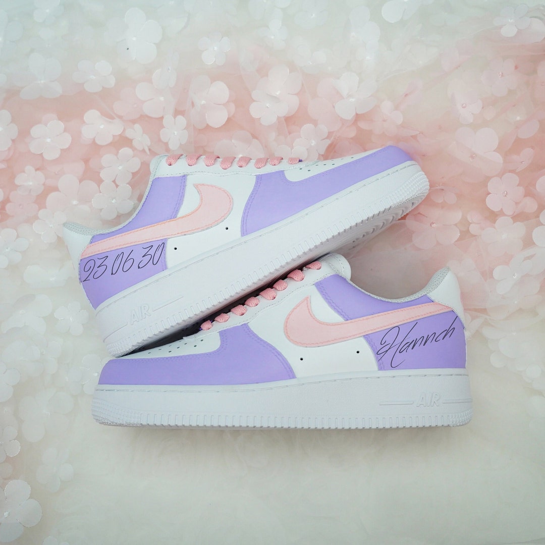 pink and purple airforces