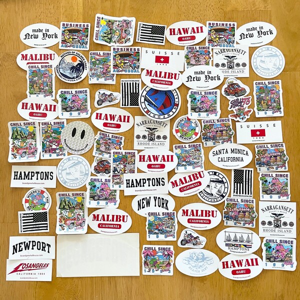 Brandy Melville Random Rare Sticker Lot Of 75 Pieces