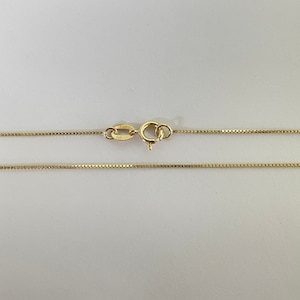 Box Chain &lt;&gt; Solid 14k Yellow Gold