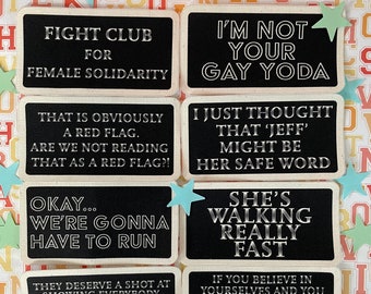 Bottoms Movie Iron-On Patch Set 2: Funny Queer Film Quotes