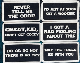 Star Wars inspirierte Leinwand Bügelbild Set 1