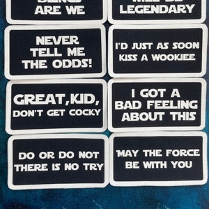 Star Wars Inspired Canvas Iron-on Patch Set