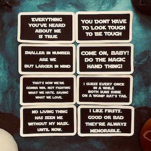 Star Wars Inspired Canvas Iron-On Patches: 90s Grunge Set